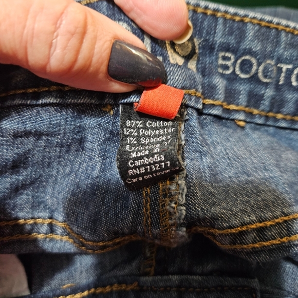 Apt 9 Dark Wash Denim Blue Jeans Bootcut Mid Rise Women's Size 6 - Picture 8 of 8